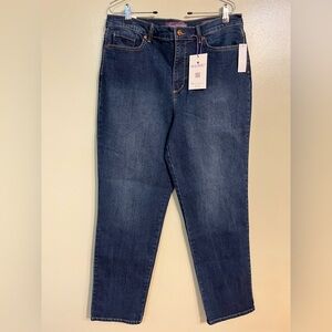 Gloria Vanderbilt Amanda Blue Stretch Womens Jeans Size 16 NWT